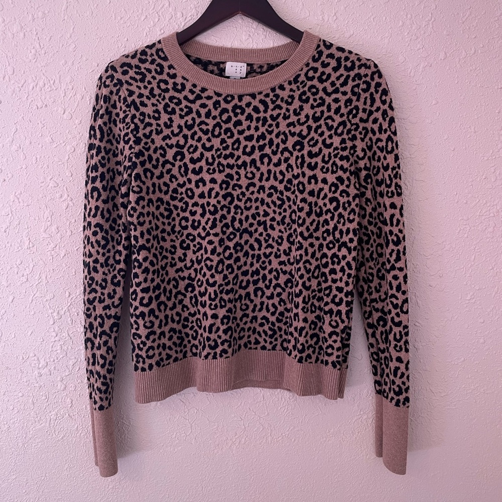 A New Day • Leopard Brown & Black Sweater